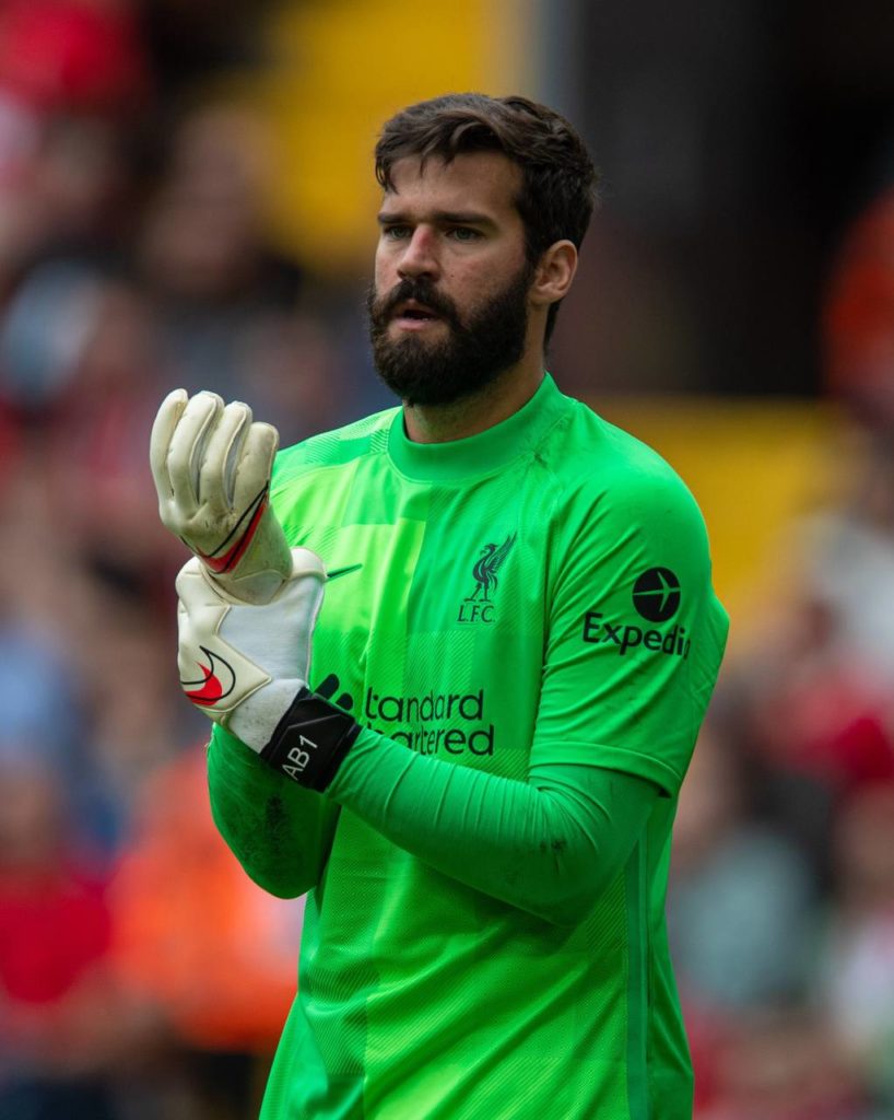 Liverpool's goalkeeper Alison