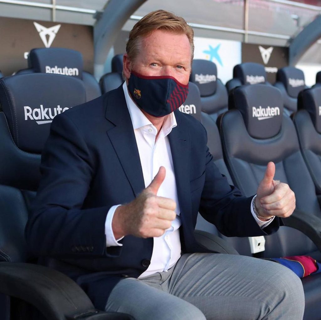 FC Coach Barcelona's coach Ronald Koeman