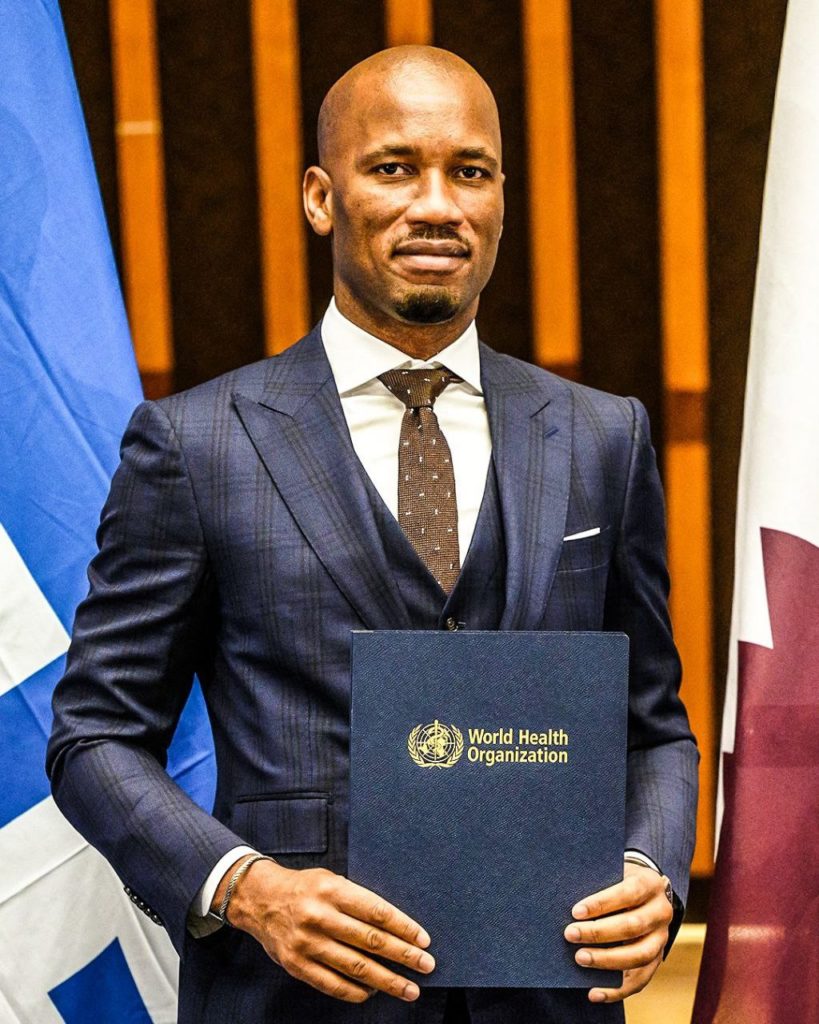 Didier Drogba is appointed as the World Health Organization’s Goodwill Ambassador for Sport and Health. 