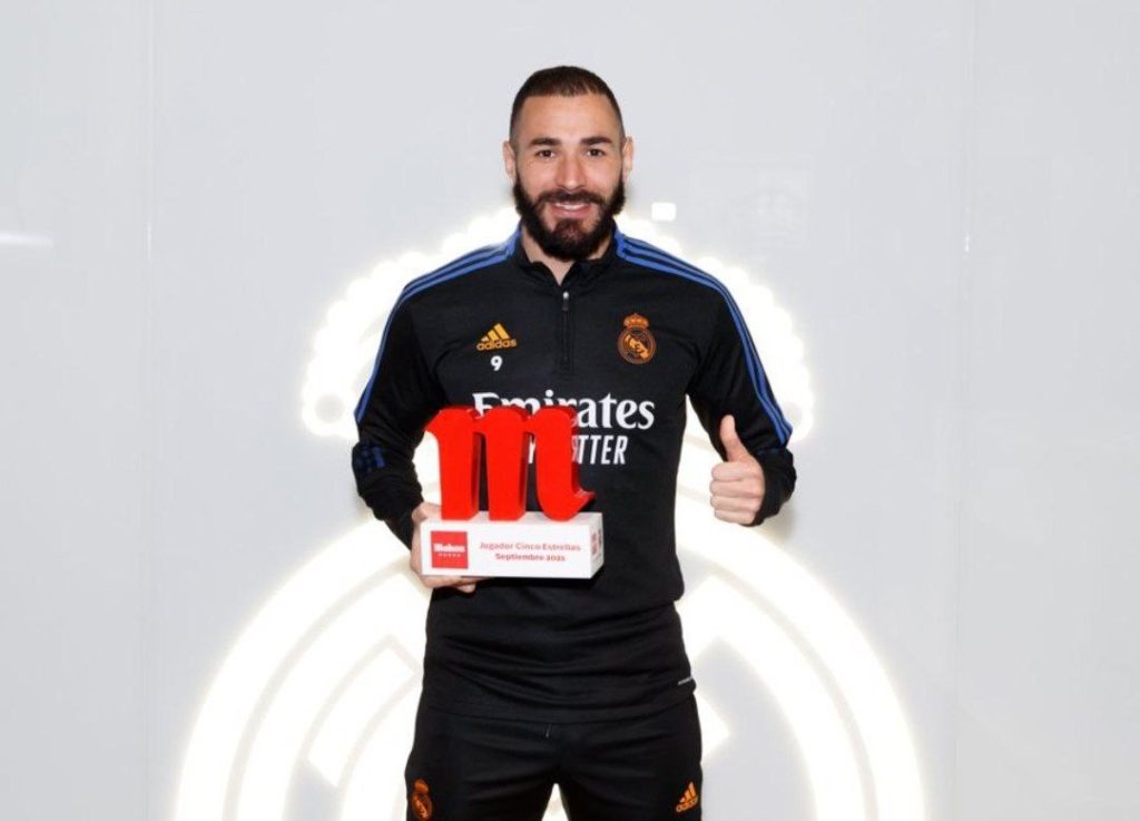 King Karim is Real Madrid's player of the month for September.